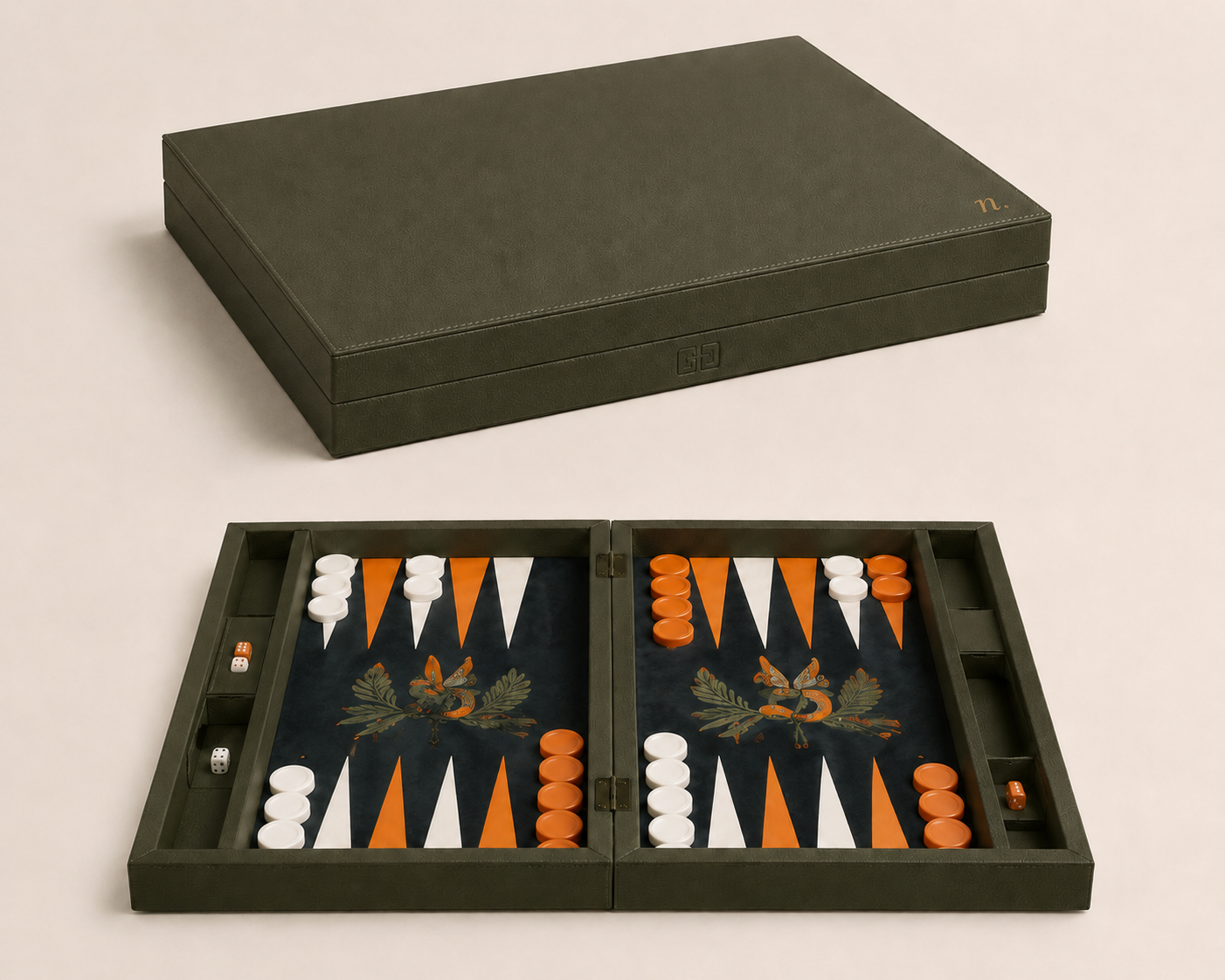 Ferdows leather backgammon