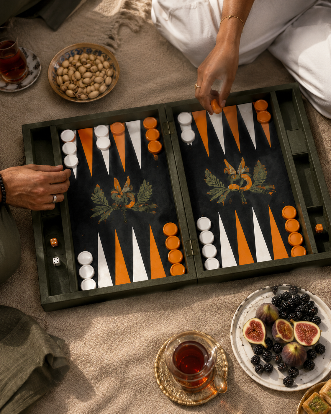 Ferdows Leather Backgammon