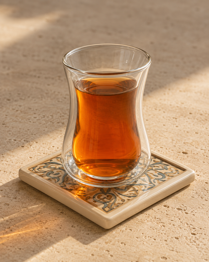 Çay Double-Walled Glass & Coaster